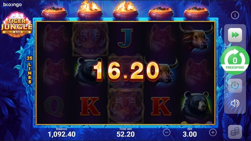 Tiger Jungle slot screen 4
