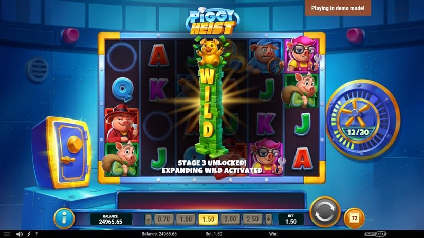 Piggy Heist slot screen 4