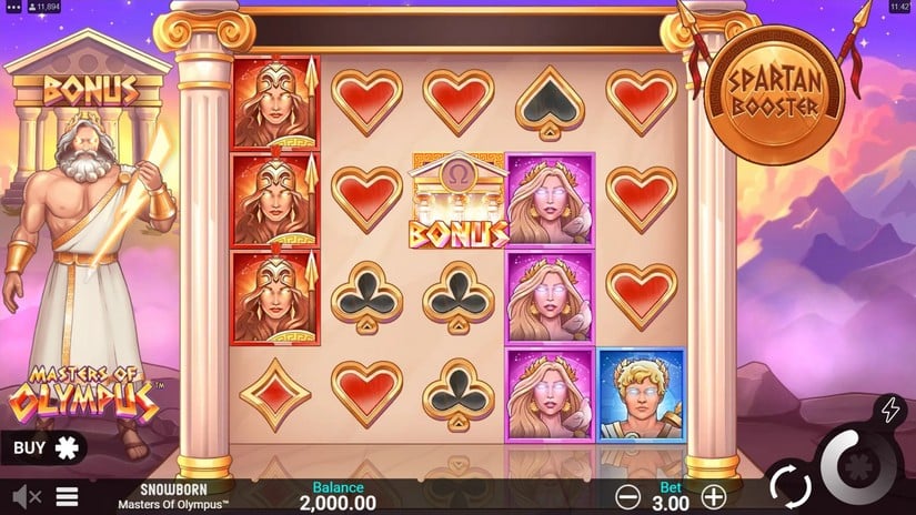 Masters of Olympus slot screen 1