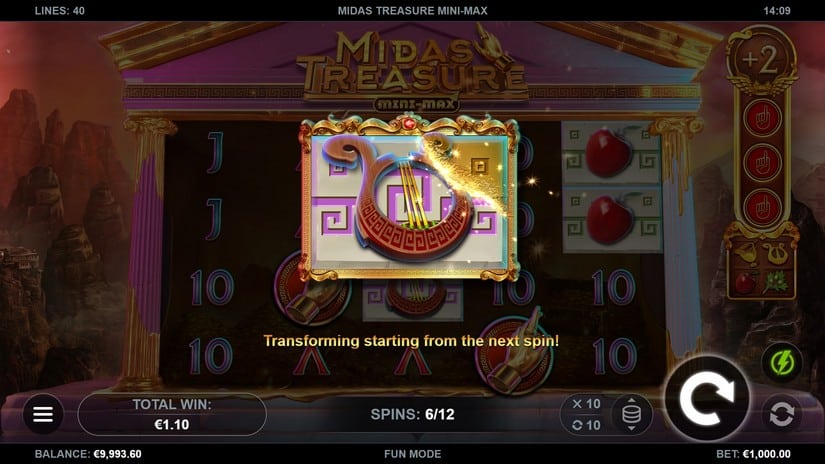 Midas Treasure Mini-Max slot screen 5
