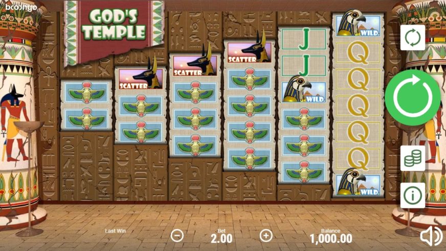 God’s Temple slot screen 1