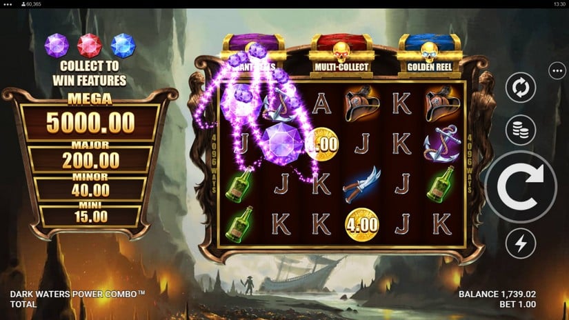 Dark Waters Power Combo slot screen 3