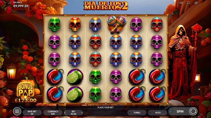 Dia de Los Muertos 2 slot screen 1