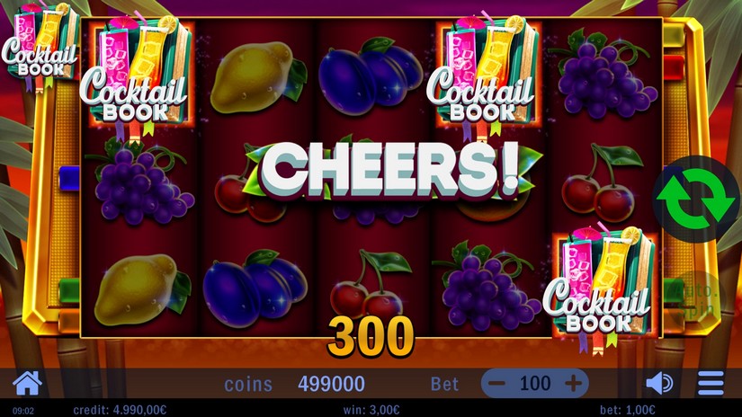 Cocktail Book slot screen 2