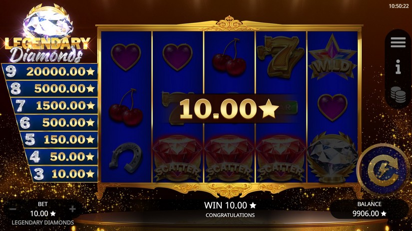 Legendary Diamonds slot screen 5