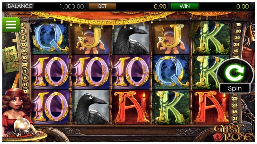 Gypsy Rose slot screen 1