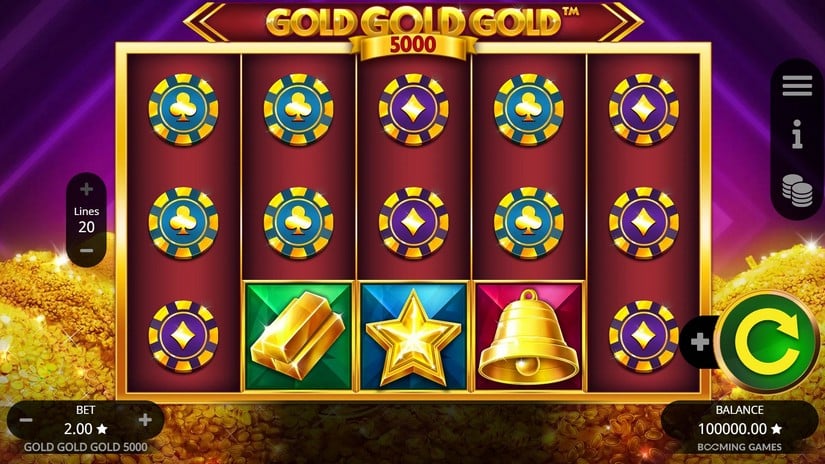 Gold Gold Gold 5000 slot screen 1