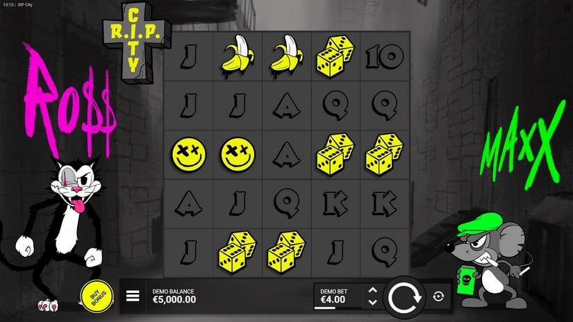 RIP City slot screen 1