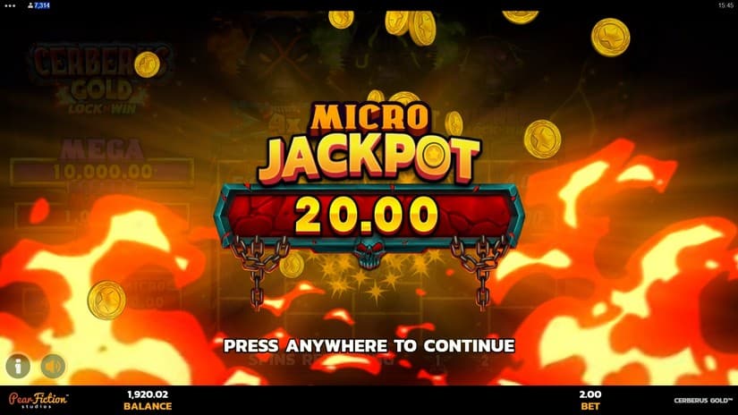 Cerberus Gold slot screen 5