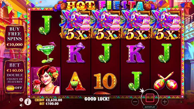 Hot Fiesta slot screen 1