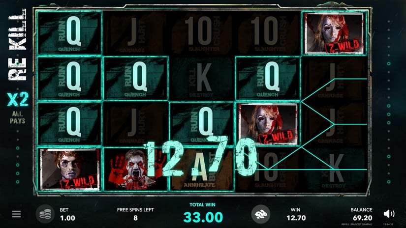 Re Kill slot screen 5