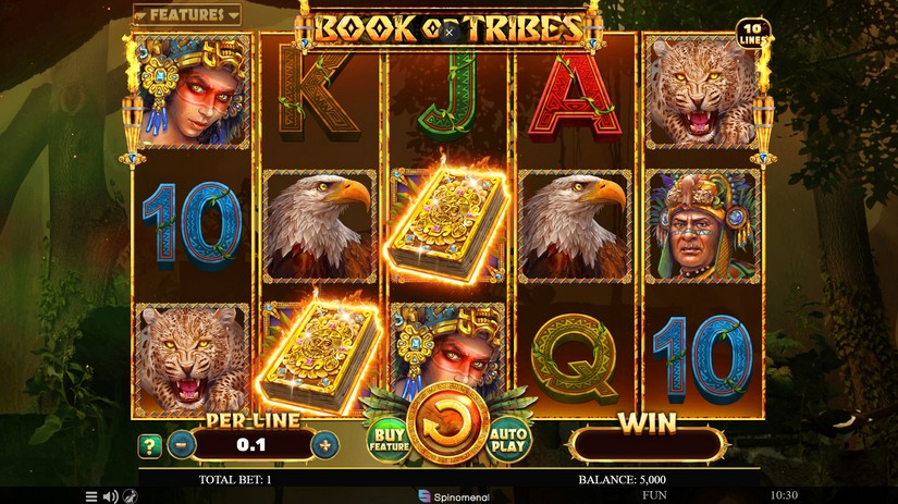 Book Of Tribes slot screen 1