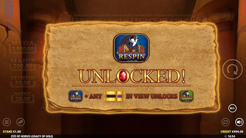 Eye of Hours Legacy of Gold slot screen 3