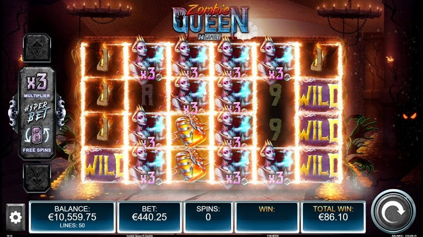 Zombie Queen Gamble feature slot screen 5