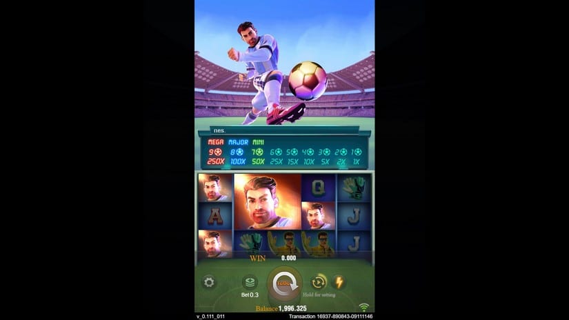 World Cup slot screen 3