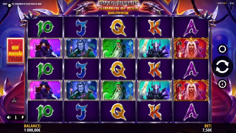 Dragonfire Chamber of Gold slot screen 1