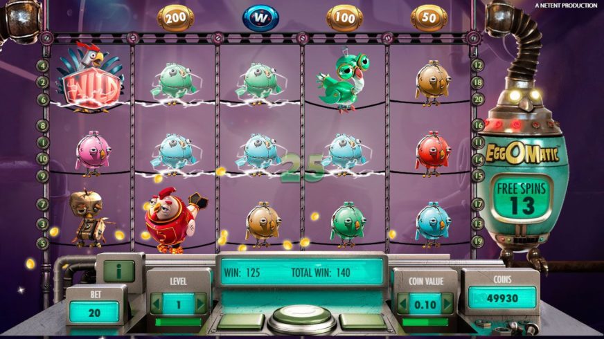 Eggomatic slot screen 2