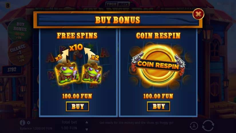 Gold Rush Frog slot screen 5