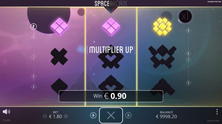 Space Arcade slot screen 2