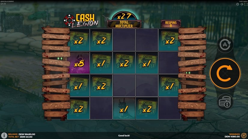 Cash Legion slot screen 5