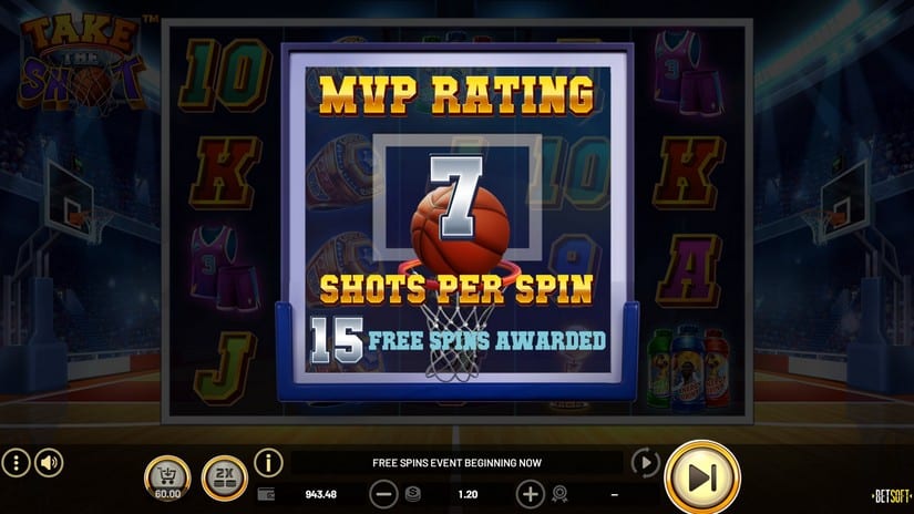 Take the Shot slot screen 2