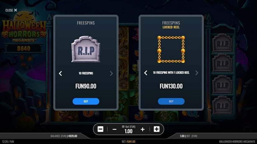 Halloween Horrors Megaways slot screen 4