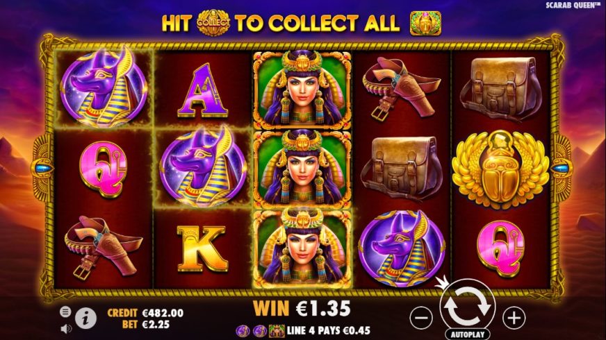 John Hunter and the Tomb of the Scarab Queen slot screen 2