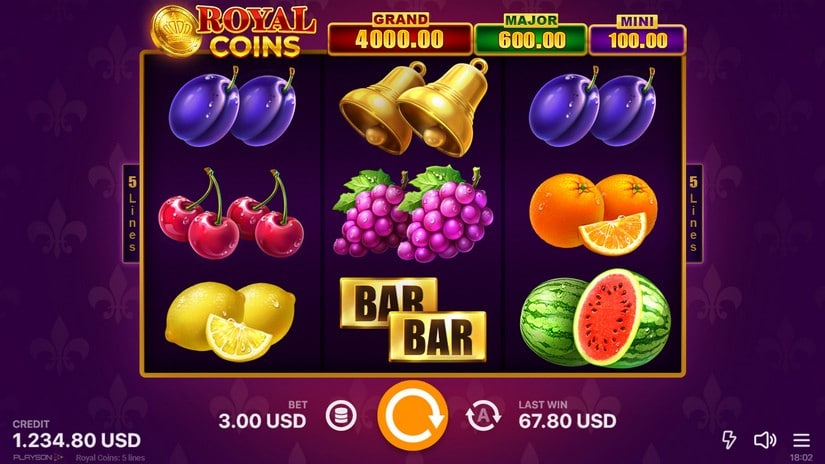 Royal Coins Hold and Win slot screen 4