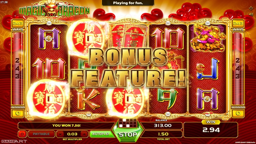 Magic Dragon slot screen 4