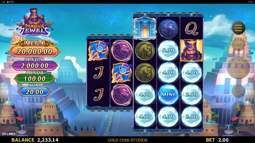 Persian Jewels slot screen 3