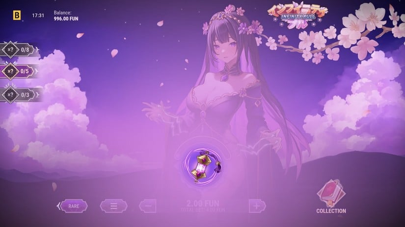 Infinity Pull slot screen 3