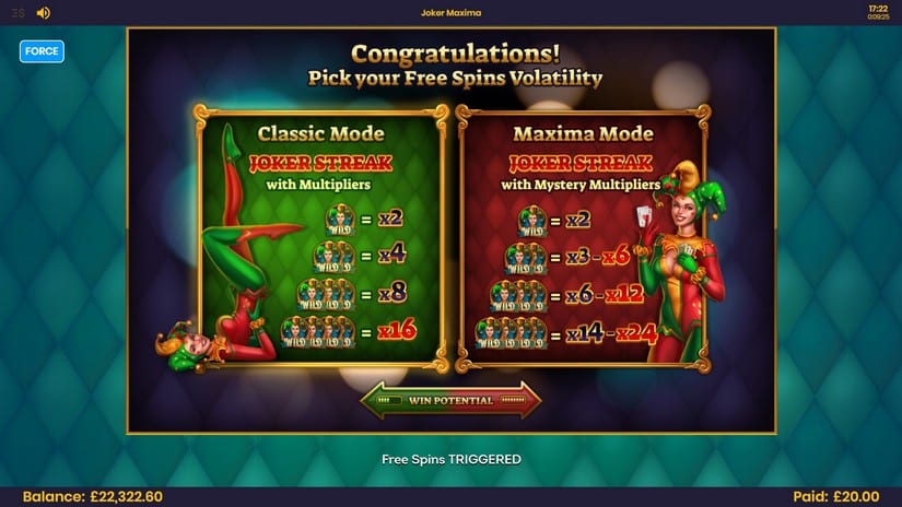 Joker Maxima slot screen 5