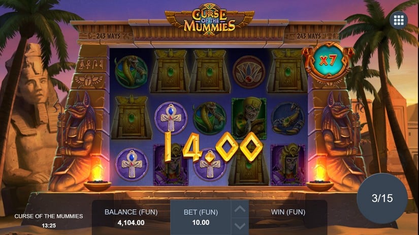 Curse of the Mummies slot screen 3