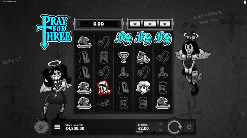 Pray For Three slot screen 2