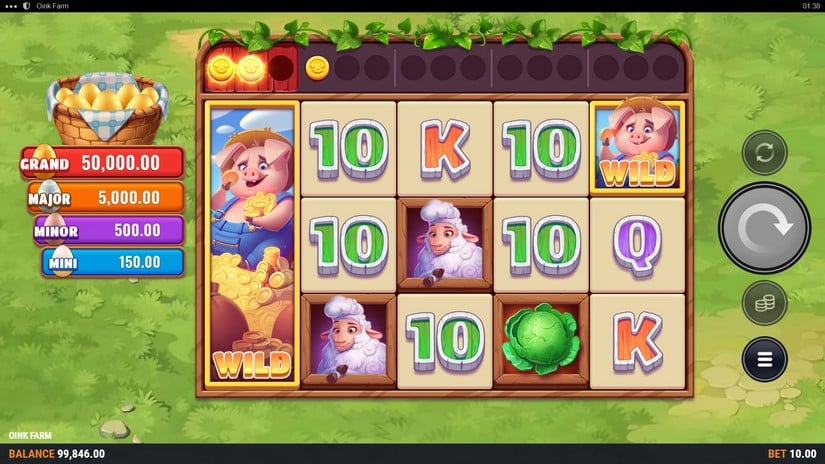 Oink Farm slot screen 5
