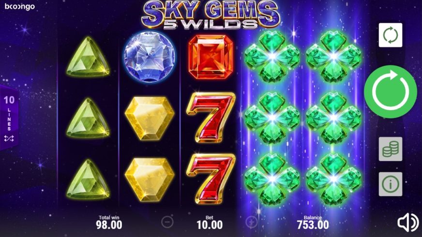 Sky Gems: 5 Wilds slot screen 4