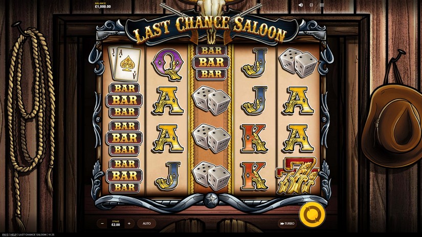 Last Chance Saloon slot screen 1