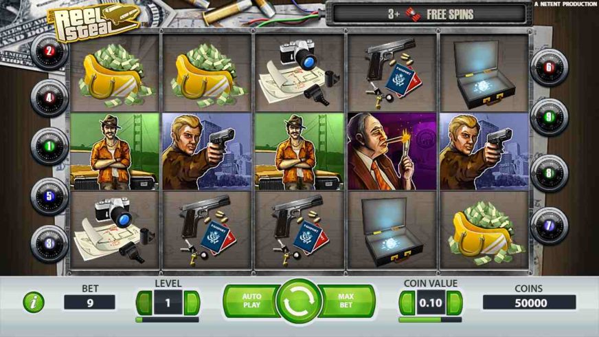 Reel Steal slot screen 1