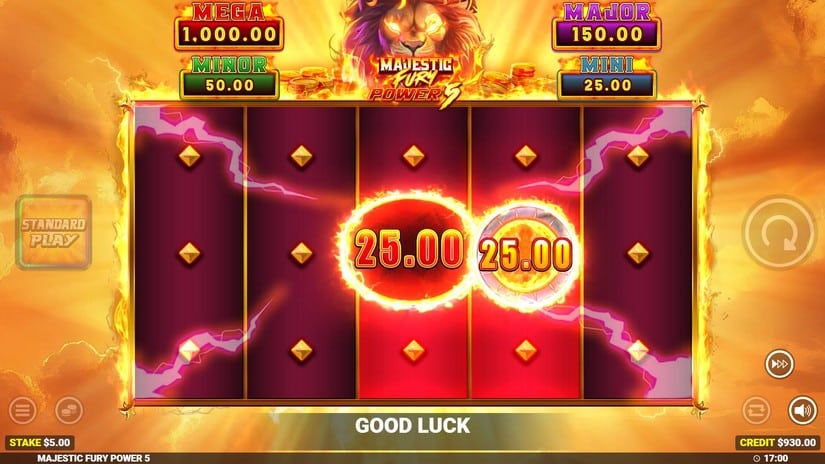 Majestic Fury Power 5 slot screen 3