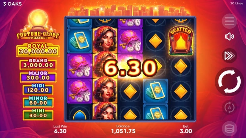 Fortune Globe slot screen 2