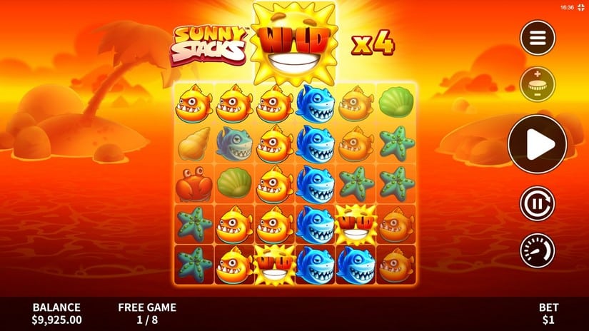 Sunny Stacks slot screen 4