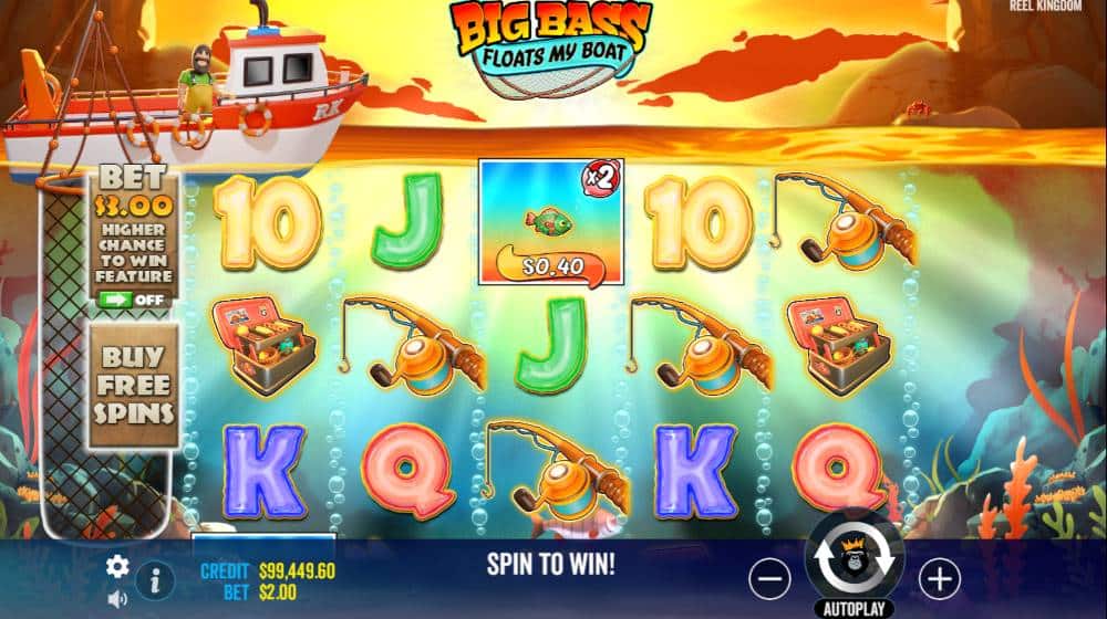 Big Bass Floats My Boat main game