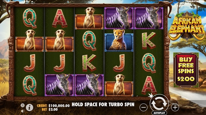 African Elephant slot screen 1