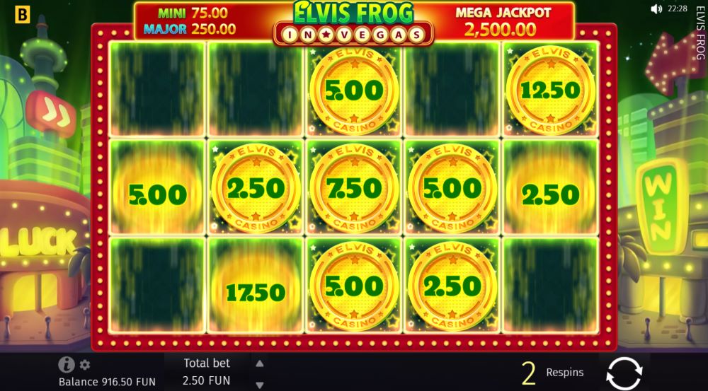 Elvis Frog in Vegas coin respins