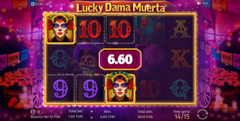 Lucky Dama Muerta slot screen 7
