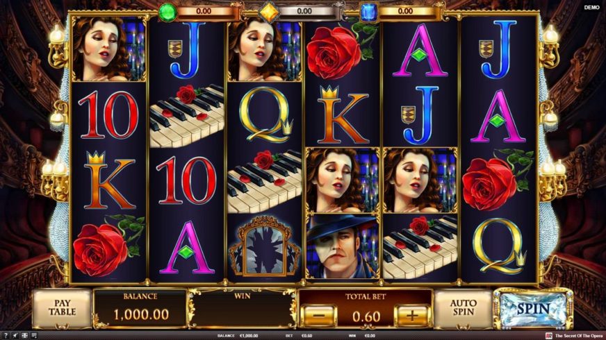 The Secret of the Opera slot screen 1