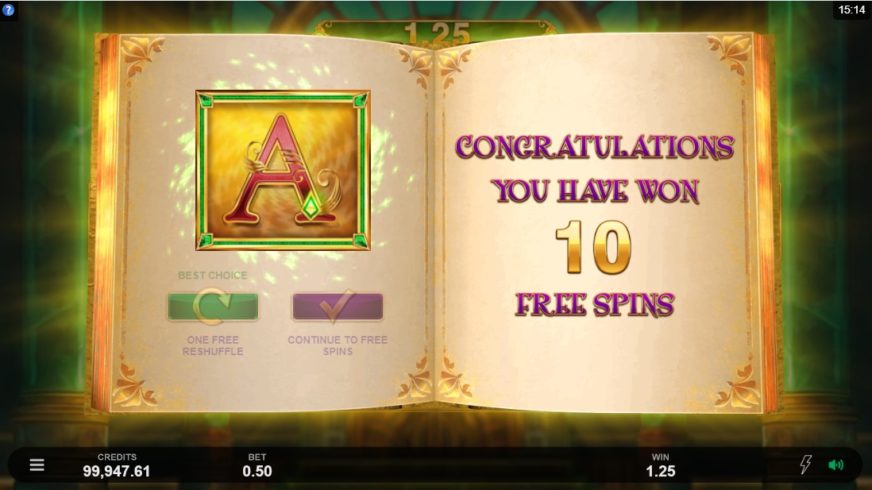 Book of Oz Lock ‘N Spin slot screen 3