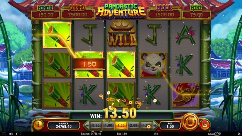 Pandastic Adventure slot screen 2