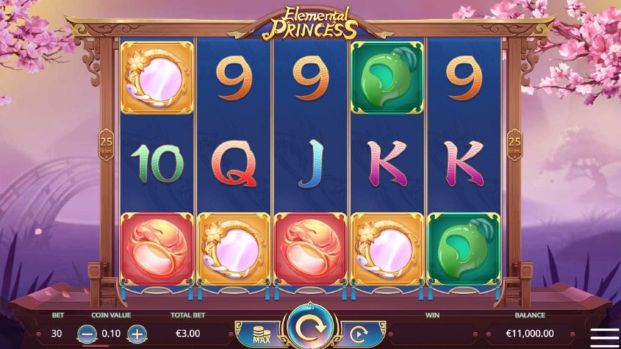 Elemental Princess slot screen 1