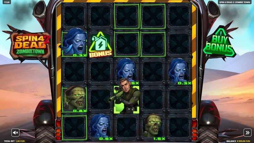 Spin 4 Dead 2: Zombietown slot screen 2